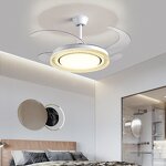 LED Fan Lamp Factory - 2024 New Bluetooth Remote Mute DC Motor