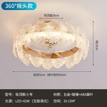 LED Chandelier Fan Manufacturer - Luxury Gold Crystal Hanging Remote Control