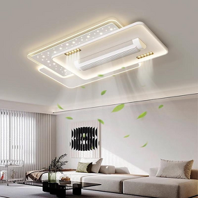Bladeless Ceiling Fan Factory - Remote Voice Control Air Purifier Light