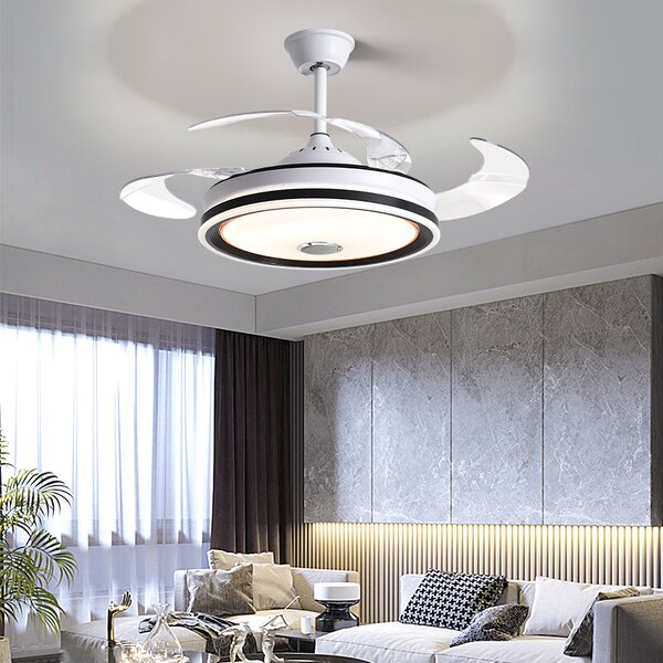 Ceiling Fan Lamp Manufacturer - Music LED Light AC Invisible Design