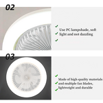 LED Fan Lamp Manufacturer - Intelligent E27 Tri-Color Mute Small Remote