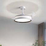 LED Ceiling Fan Manufacturer - Retractable Blades Intelligent Silent Remote