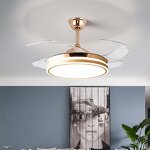 LED Ceiling Fan Manufacturer - Nordic Luxury Retractable Remote Control