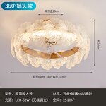 LED Chandelier Fan Manufacturer - Luxury Gold Crystal Hanging Remote Control