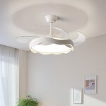 LED Ceiling Fan Manufacturer - Retractable Blades Silent Remote Bathroom
