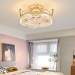 LED Ceiling Fan Light Factory - Minimalist Acrylic Aluminum 360 Degree Moving