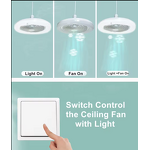 LED Fan Lamp Manufacturer - Intelligent E27 Tri-Color Mute Small Remote