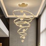 Crystal Chandelier Factory - Luxury Villa Living Room Duplex Easy Hanging