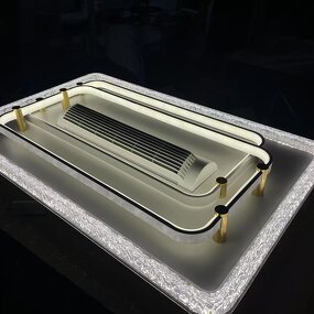 LED Ceiling Fan Factory - Modern Indoor AC Motor Remote Stylish Acrylic