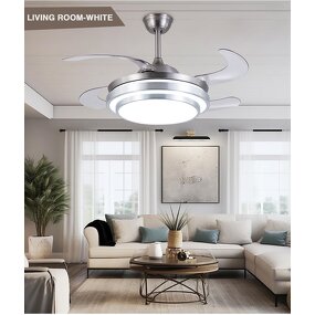 Ceiling Fan with Light Factory - 42 Inch ABS LED Remote Control DC