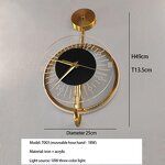 Bed Head Light Manufacturer - Luxury Creative Wall Lamp Clock Technology