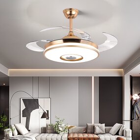 Ceiling Fan Factory - Nordic Style Invisible Smart Control Chandelier