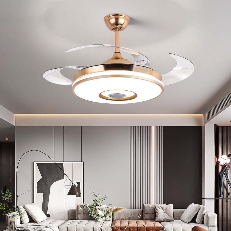 Ceiling Fan Factory - Nordic Style Invisible Smart Control Chandelier