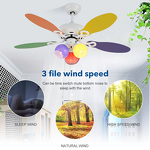 LED Fan Light Factory - Nordic Style Colorful Wood Blades DC Motor Remote