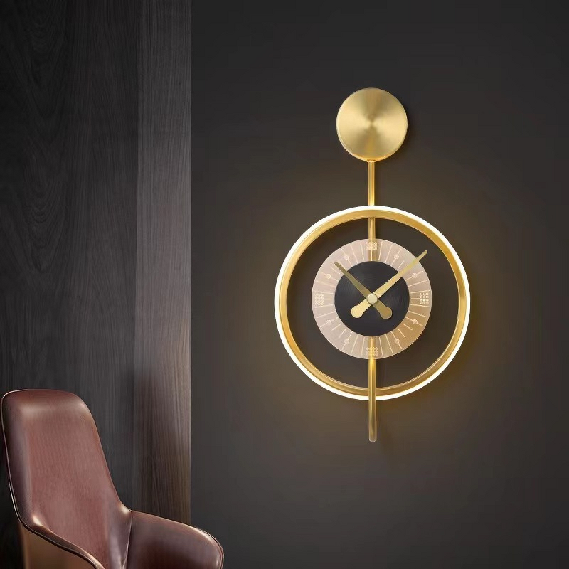 Bed Head Light Manufacturer - Luxury Creative Wall Lamp Clock Technology