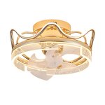 LED Ceiling Fan Light Factory - Minimalist Acrylic Aluminum 360 Degree Moving