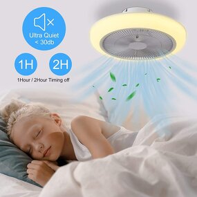 BLDC Ceiling Fan Factory - Ultra Quiet Motor LED Light Modern Design