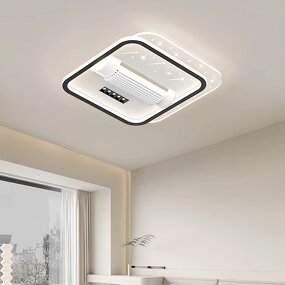 LED Ceiling Fan Manufacturer - Simple Leafless Integrated Acrylic Remote