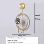 Bed Head Light Manufacturer - Luxury Creative Wall Lamp Clock Technology