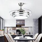 LED Chandelier Fan Manufacturer - Bluetooth Music Gold Invisible