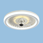White Ceiling Fan Factory - Home Office LED 5 Blades 3-Speed Flush Mount
