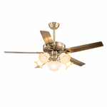 LED Ceiling Fan Manufacturer - Luxury DC Motor Wooden Iron Blade Vintage