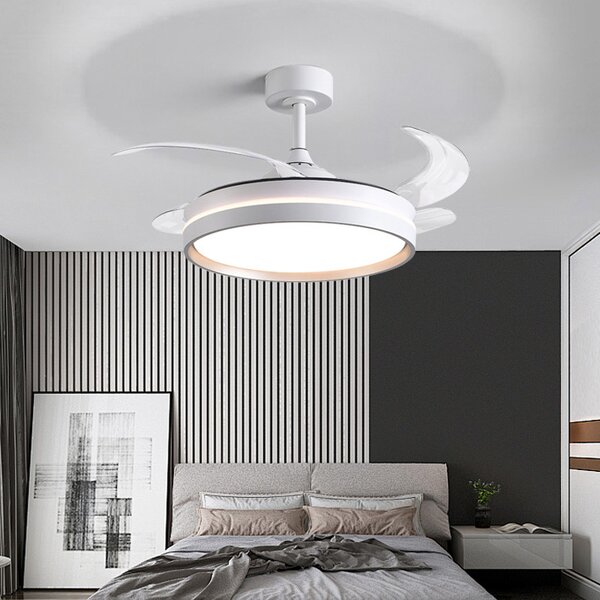 LED Ceiling Fan Manufacturer - Retractable Blades Intelligent Silent Remote