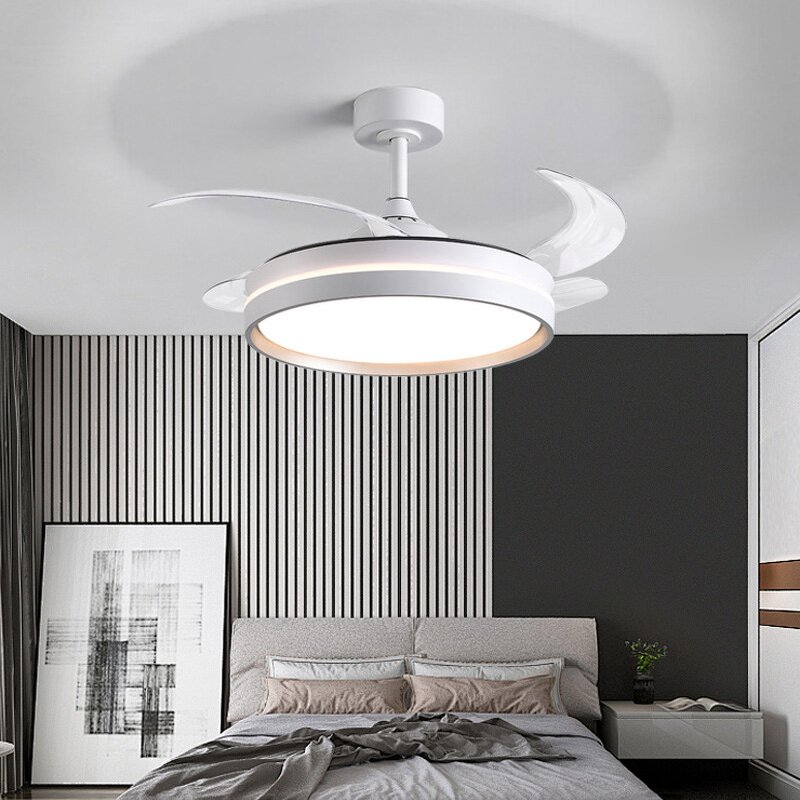 LED Ceiling Fan Manufacturer - Retractable Blades Intelligent Silent Remote