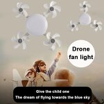 LED Ceiling Fan Light Manufacturer - E27 5 Blades Criss-Cross Remote