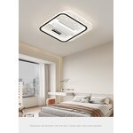 LED Ceiling Fan Factory - Simple Leafless 220V AC Metal Acrylic Remote