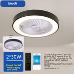 LED Ceiling Fan Light Manufacturer - Round Remote 3 5 Blades Quiet DC