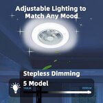 DC Ceiling Fan Manufacturer - Modern Design LED Lights Remote Low Noise