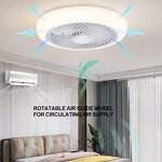 LED Ceiling Fan Factory - Lightweight Round Remote Silent DC Motor