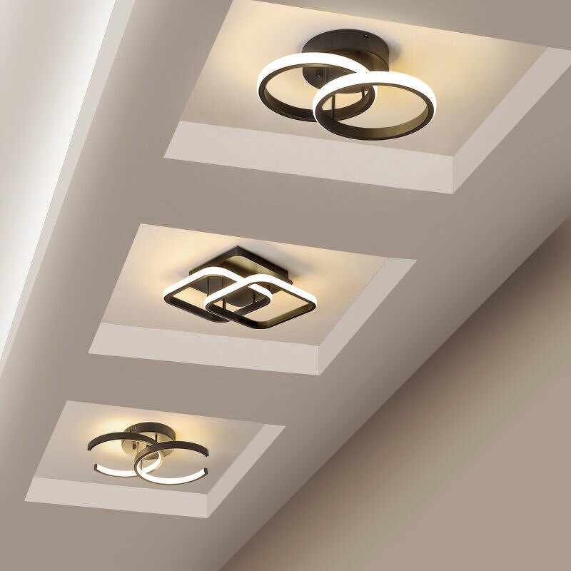 Flush Mount Ceiling Light Manufacturer - Fancy Iron PS Modern Nordic Square