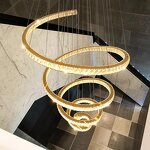Crystal Chandelier Manufacturer - Light Luxury Rotating Ring Stainless Steel