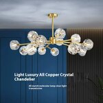 Molecular Chandelier Factory - Modern All-Copper Crystal Nordic Luxury