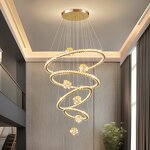 Crystal Chandelier Factory - Luxury Villa Living Room Duplex Easy Hanging