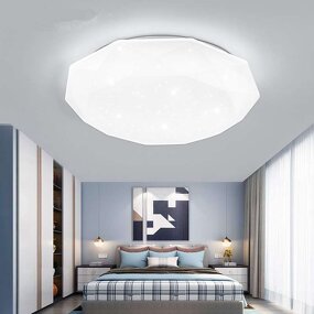 LED Ceiling Light Factory - 30cm Iron Starry Sky Acrylic Dimming IP33