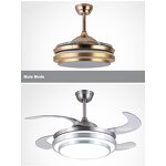 Ceiling Fan with Light Factory - 42 Inch ABS LED Remote Control DC