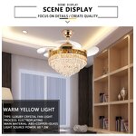 LED Ceiling Fan Factory - Nordic Modern Chandelier Remote Control