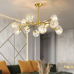 Molecular Chandelier Factory - Modern All-Copper Crystal Nordic Luxury