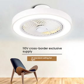 LED Ceiling Fan Light Manufacturer - Round Remote 3 5 Blades Quiet DC