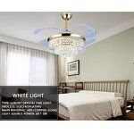 Ceiling Fans Manufacturer - Modern ABS Blades Retractable LED Light Remote