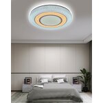 LED Ceiling Lamp Factory - Minimalist Crystal Acrylic Remote Aluminum Base