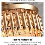 LED Ceiling Fan Factory - Luxury Crystal Remote Control 110V Pendant