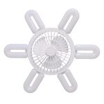 Ceiling Fan with Light Factory - Modern 5U-Shape Foldable ABS LED Remote