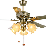 LED Ceiling Fan Manufacturer - Luxury DC Motor Wooden Iron Blade Vintage