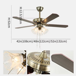 Ceiling Fan Factory - Euro Style 4-Blade Remote DC Motor Wooden