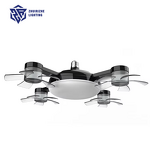 LED Ceiling Fan Factory - Modern Lantern Drone Remote 3 Gears Silent