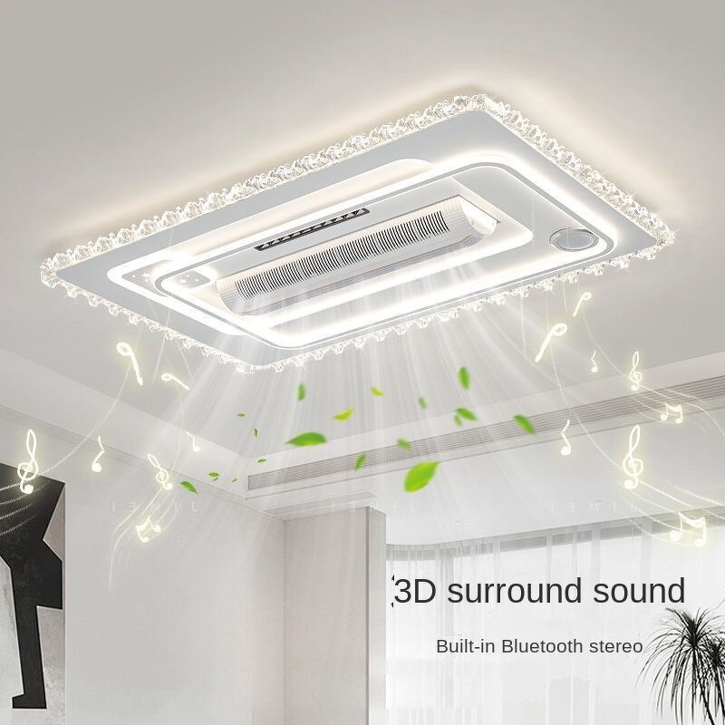 Bladeless Ceiling Fan Light Manufacturer - 6 Speed Remote Dimmable LED Music Sync